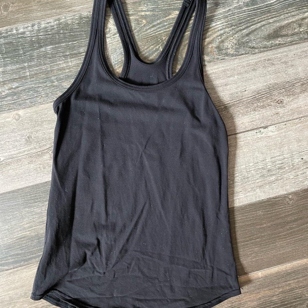 Lululemon Athletica athleisure black tank top